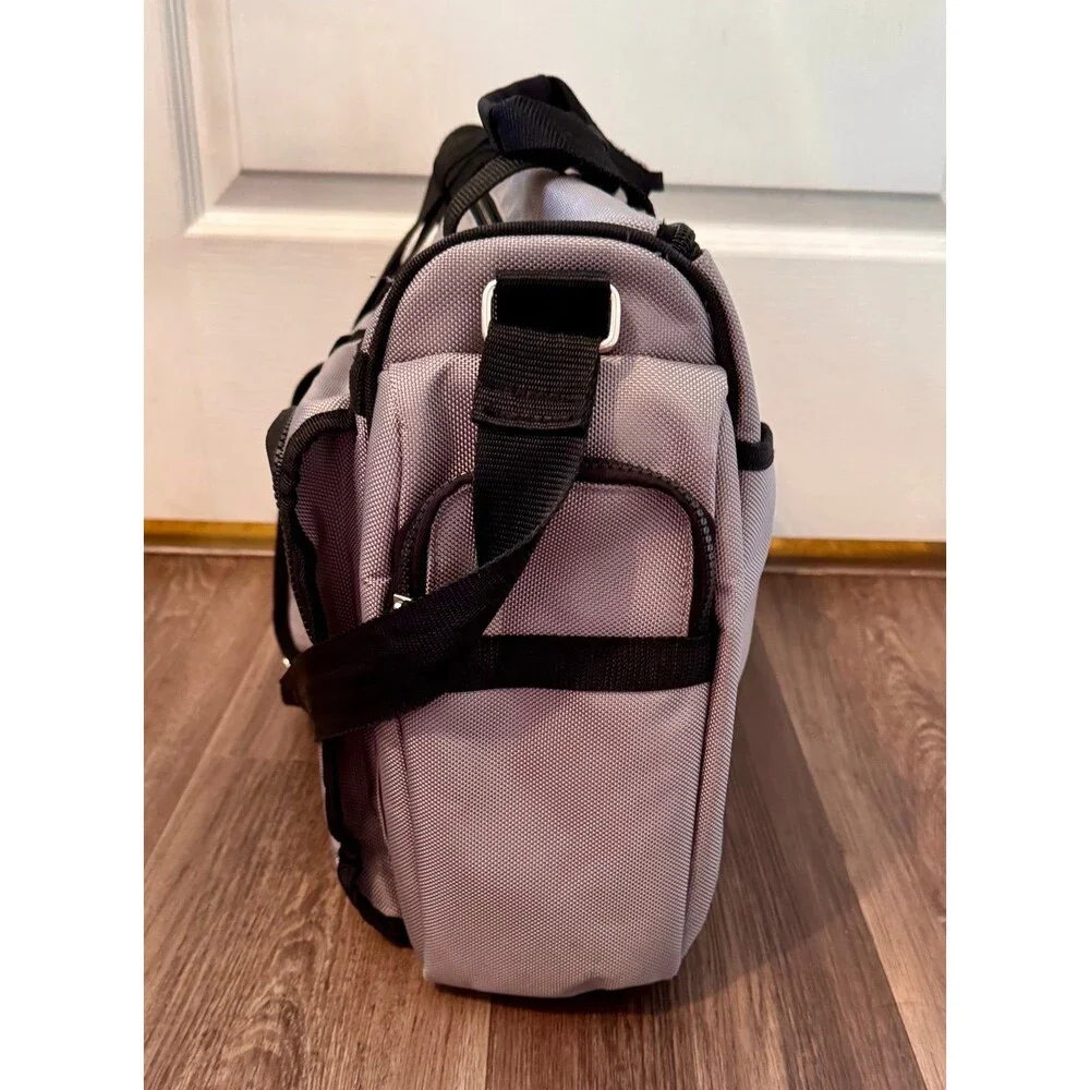 Graco Vintage 2003 Smart Organizer Diaper Bag Tote Gray Ballistic Nylon - Read